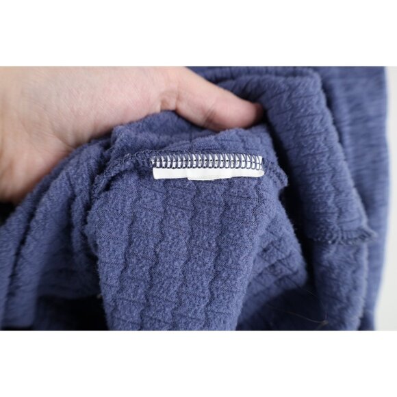 Under Armour Womens Large ColdGear Thermal Fleece Lined Half Zip Sweater Blue - Picture 10 of 14